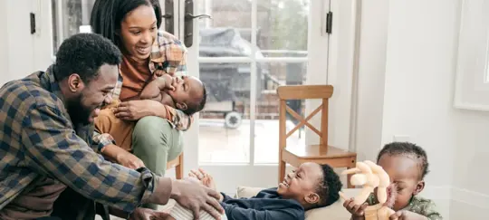 Happy Family playing